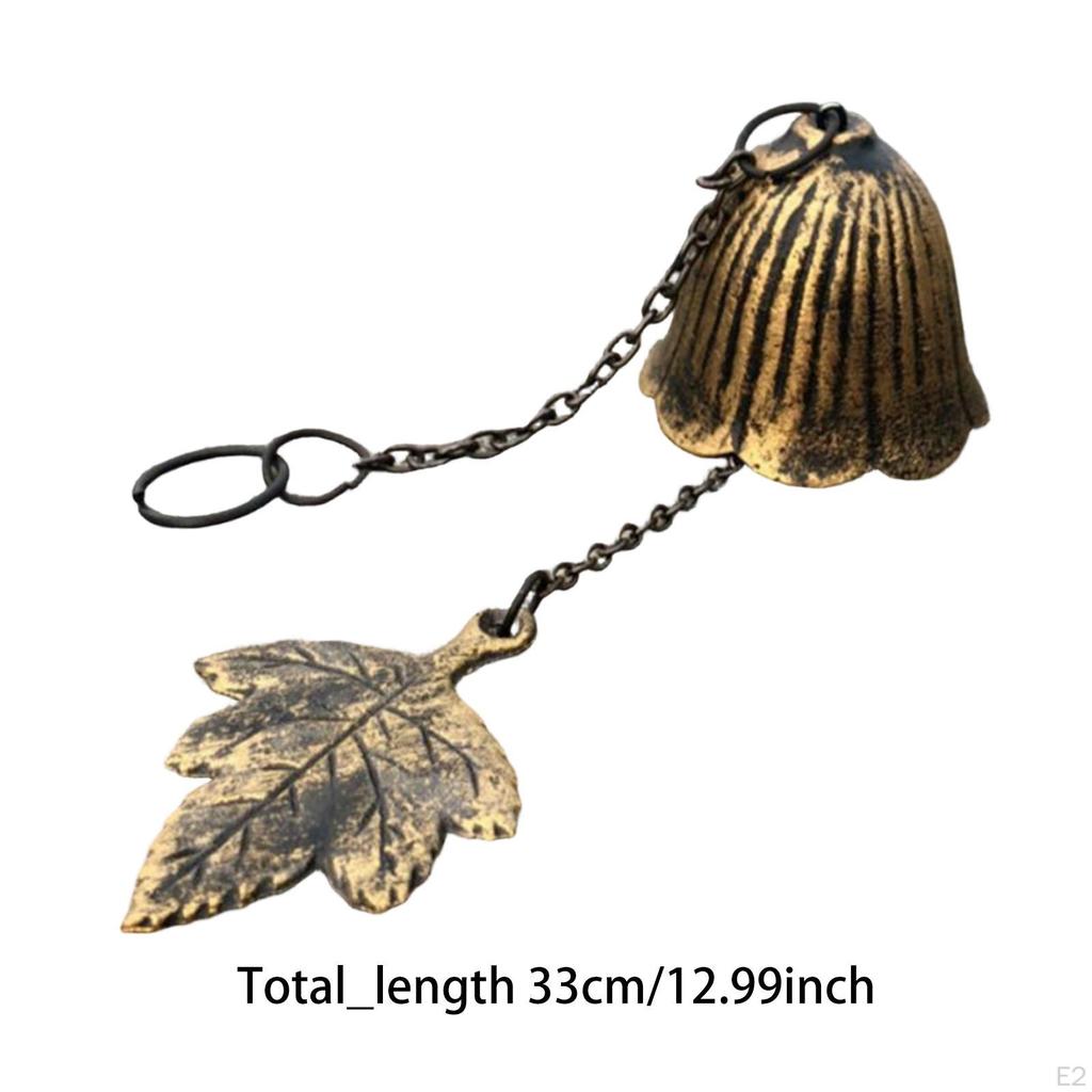Metal Wind Chime, Creative Ornament, Gift Decorative, Iron, Windchime Retro Leaf Garden,
