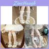 Spring Summer Lace Trim Over Knee Socks With Heart Pattern For Teen Girls