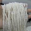 1String, White Natural Freshwater Pearls Beads for Jewelry Making DIY Crafts (Beads 3-4mm, Length 36cm)