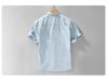 Men's Summer Cotton Shirt - Japanese Style, Fresh Solid White