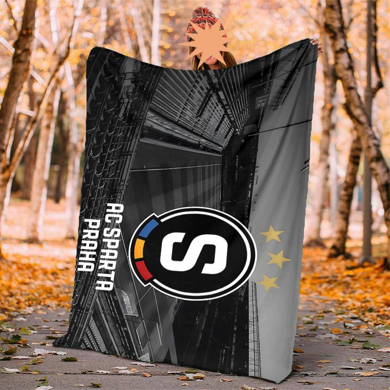 Ac Sparta Praha Flannel Blanket Soft Warm All-Season Throw, Design for Camping, Car Travel, Hiking Sofa, Bed, Office Perfect Gift for Parties