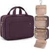 BAGSMART Borsa da Toilette Grande Borsa da Viaggio con Gancio Appendiabiti, Borsa per Cosmetici e Trucco Resistente all'Acqua Organizzatore da Viaggio per Accessori, Shampoo, Formato Standard