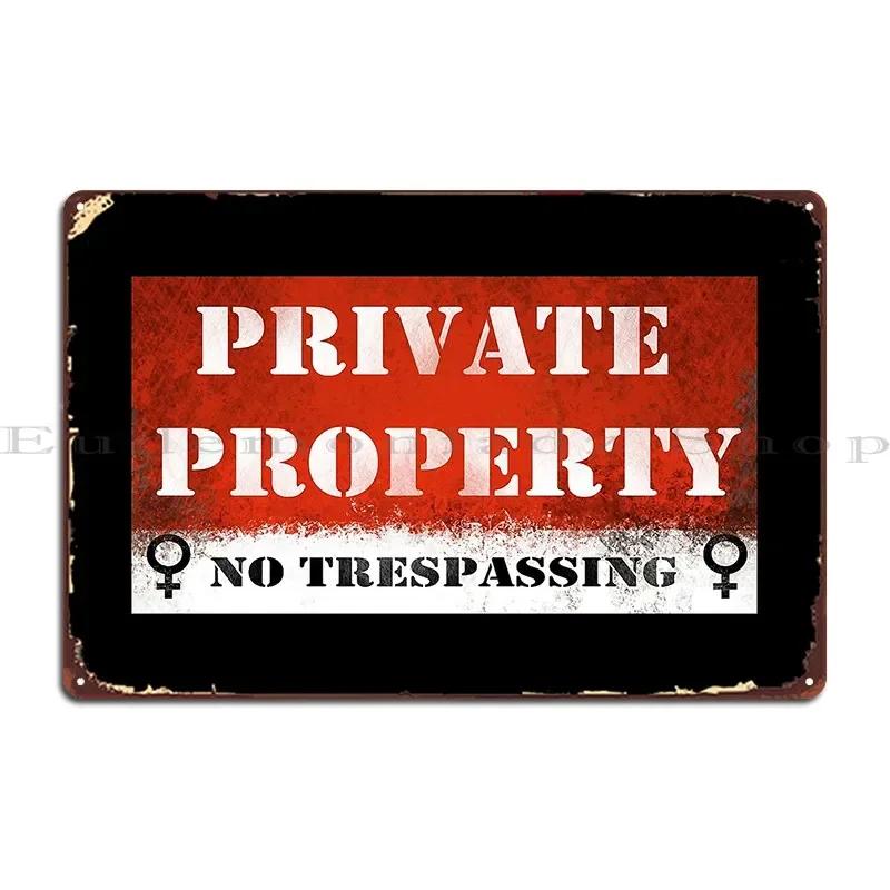 Warnschild Privatgrundstück Betreten verboten Metallschild Plaketten Designs Bar Höhle Club Party Club Bar Plaketten Blechschild Poster