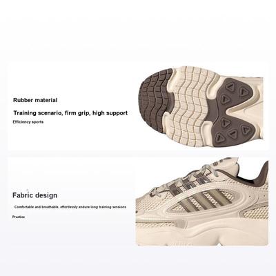 Originals Ozmillen Chaussures d'entraînement et de course confortables en tissu rétro à tige basse Baskets unisexes Beige IF1815