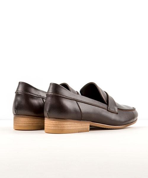 Leatherless #5041 / Flat Outsole Loafers / Dark Brown / For Men