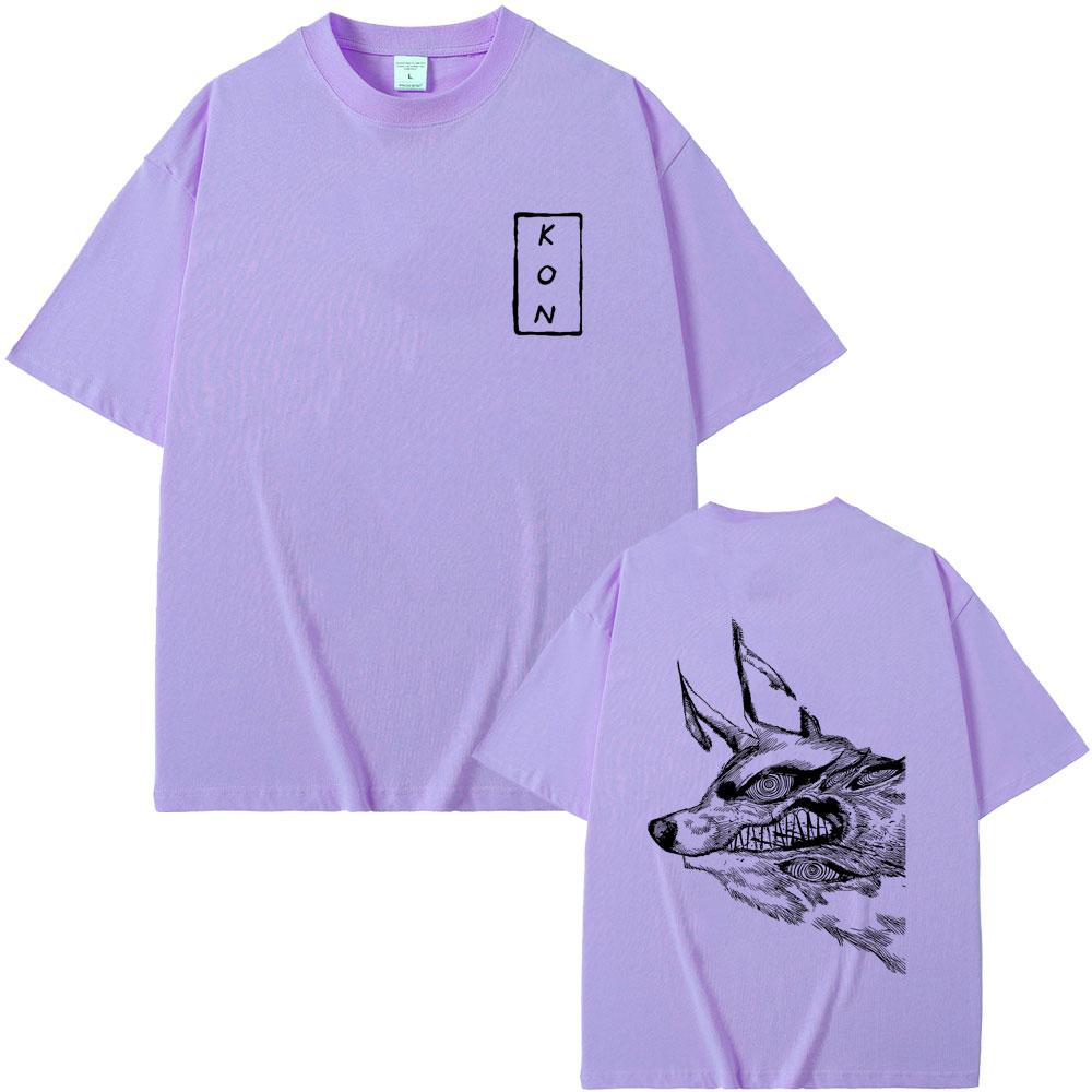 Hot Sale Anime Chainsaw Man Hayakawa Aki Summon Fox Devil Kon Graphic Tshirts Men Fashion Vintage T Shirts Manga Lovers Gift