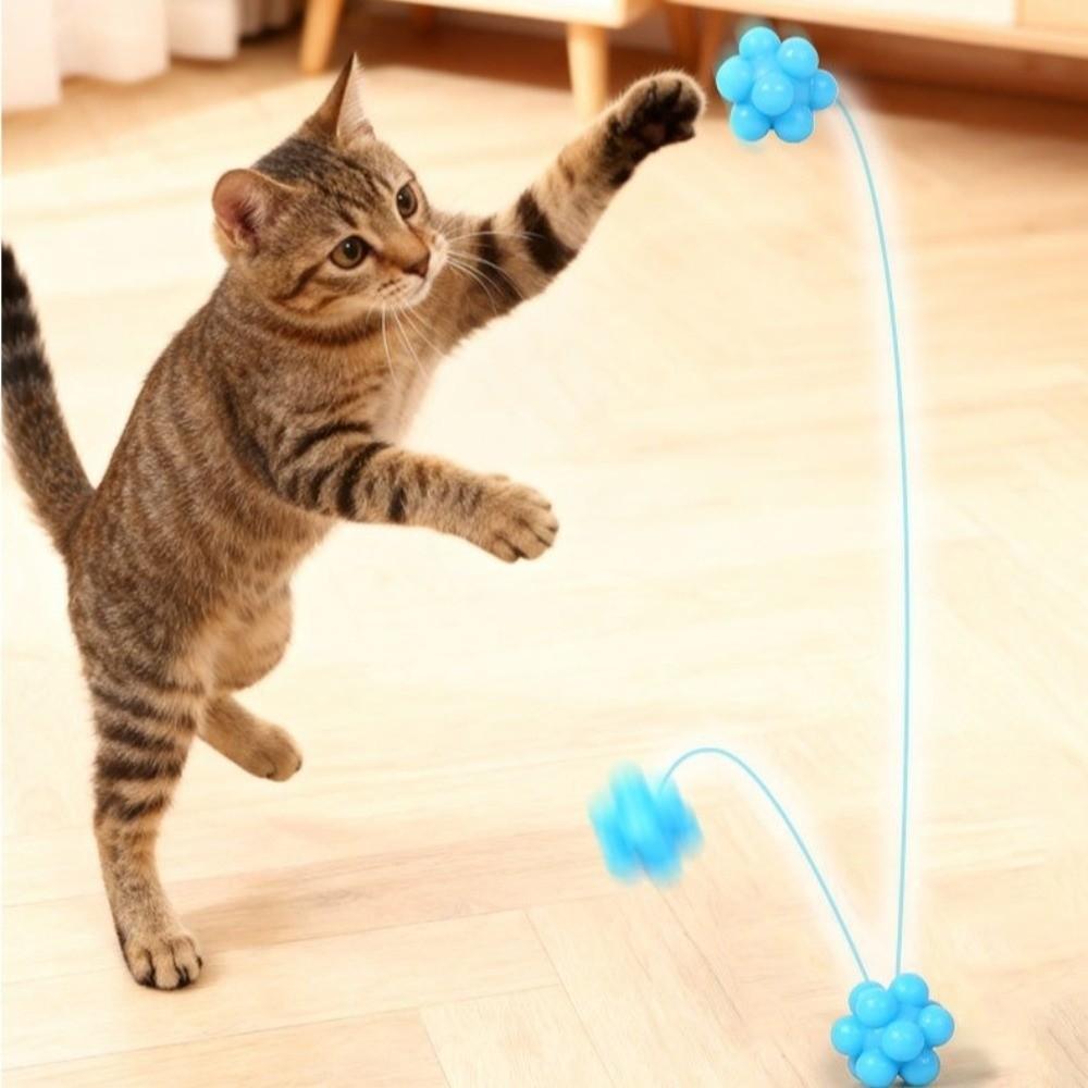 High Elasticity Bouncy Ball Bite-resistant Kitten Toy Durable Interactive Cat Toy  Interactive Play