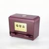 Distributeur de pailles avec couvercle Aspect bois pour comptoirs de boutiques de bubble tea, restaurants,