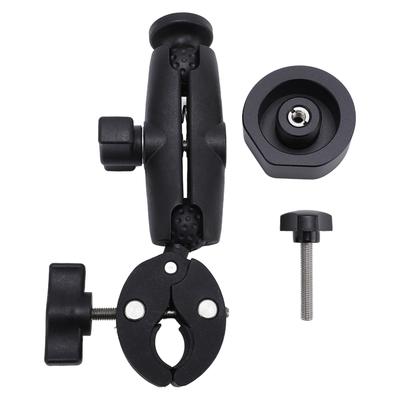 RV Ladder Pole Mount with Adjustable Angle Clamp Aluminum Alloy Bracket for Satellite TV Dish On