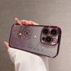Suitable for IPhone16 Cases with Gradient Glitter, 15 Electroplated Dandelion Dot Diamond, and Transparent Tpu Soft for Apple 14pro