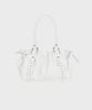 ALKI ALKA Studded Ruched Bag (White)_Alkas01551