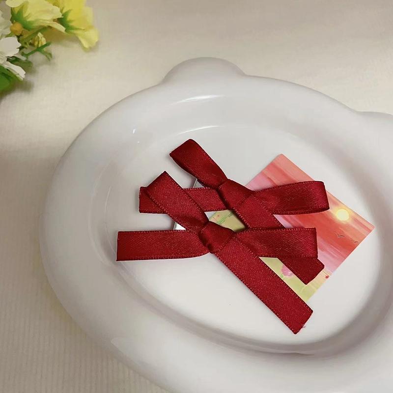 2 Stück Süße Niedliche Schleife Haarspange Süße Ballett Schleife Haarnadelspange Koreanischer Stil All-Match Haarspangen Mädchen Kopfschmuck Haarschmuck