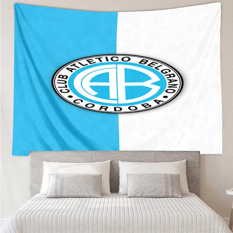 Atletico Belgrano Crest Tapestry Hanging for Bedroom,Livingroom, Playroom,Decor Art Room Wall Tapestry Holiday and Birthday Gifts