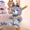 Bear Teddy Cute Keyring Pp Cotton Filling Girls Backpack Decoration Pendant Gift