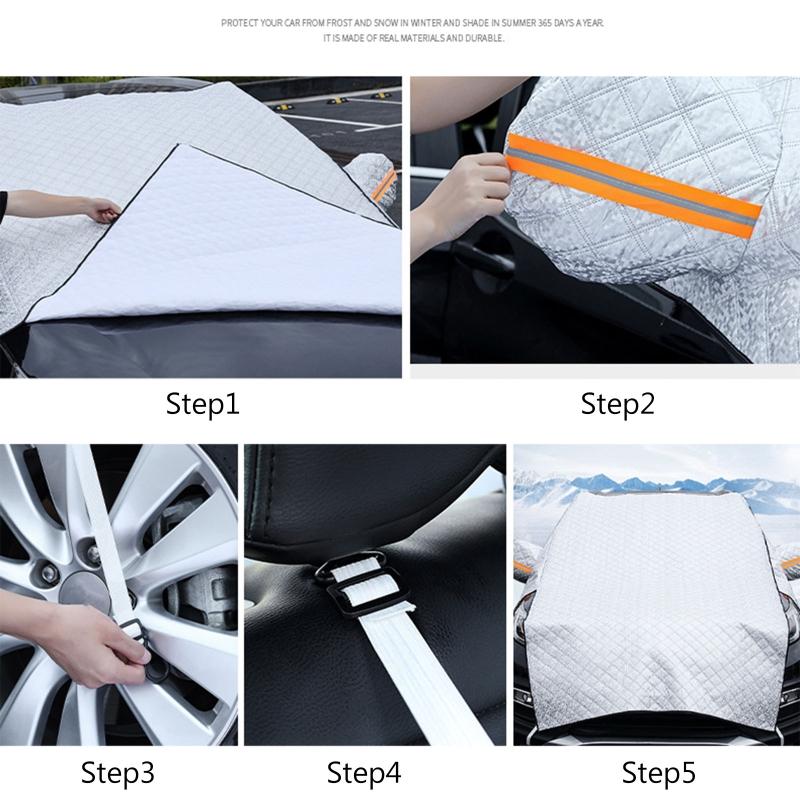 Car Sun Umbrella Windshield Sunshade Block UV-Magnet -Parasol Keep Vehicle Cover