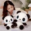 Cartoon Cute Red Panda Doll Plush Toy Zoo Black And White Panda Doll Children Soothing Doll