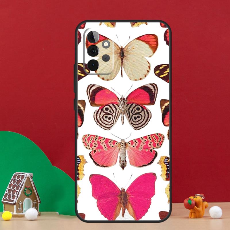 Butterfly Flower Case For Samsung Galaxy A17 A06 A16 A56 A36 A54 A34 A14 A52 A32 A13 A23 A33 A53 A15 A35 A55