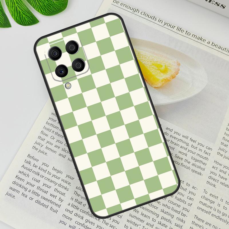Checkerboard Checkered Board Case For Samsung Galaxy M13 M11 M12 M14 M15 M06 M16 M36 M56 M31 M53 M32 M52 M35 M55 M34 M54
