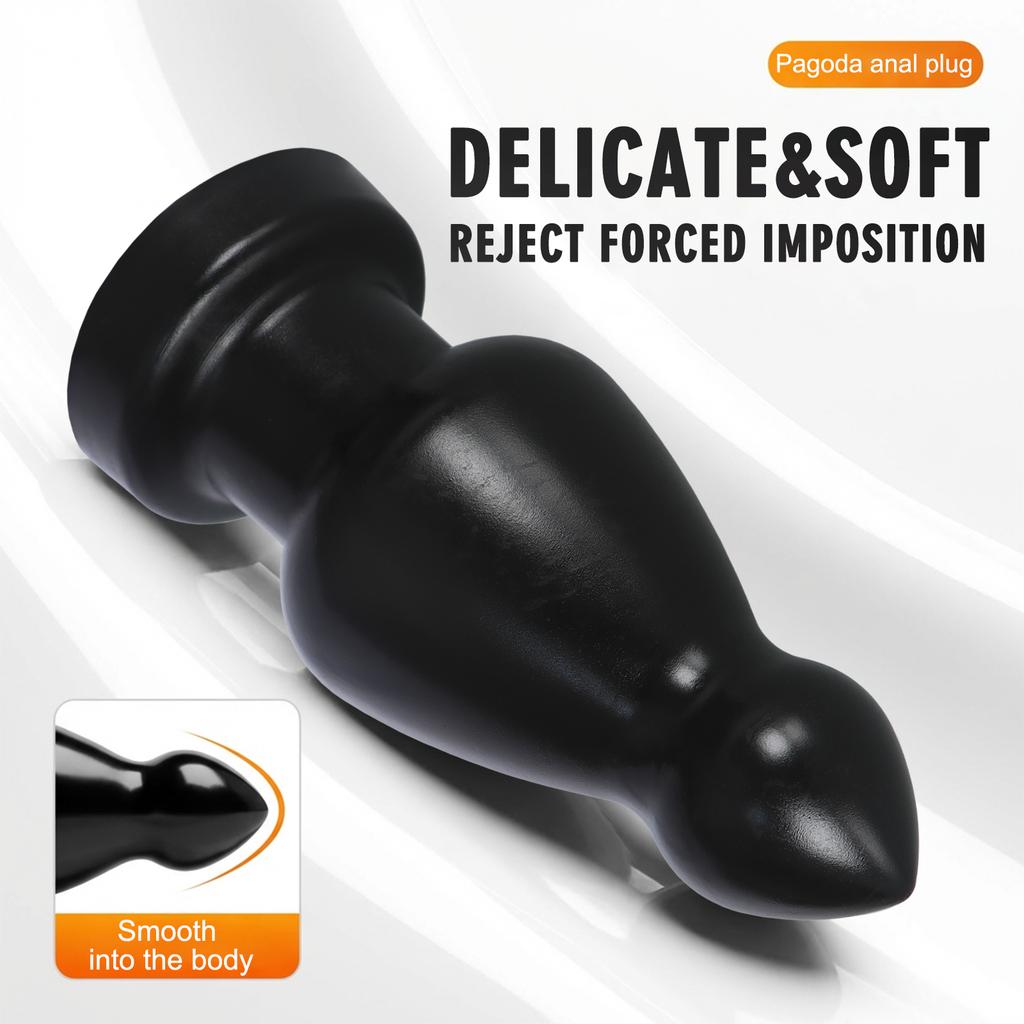Huge Anal Plug Big Dildos Stimulation Anus Vaginal Butt Plug Prostate Massage Anal Dilator Sex Toys for Unisex Masturbatior Vibrating Egg Masturbator