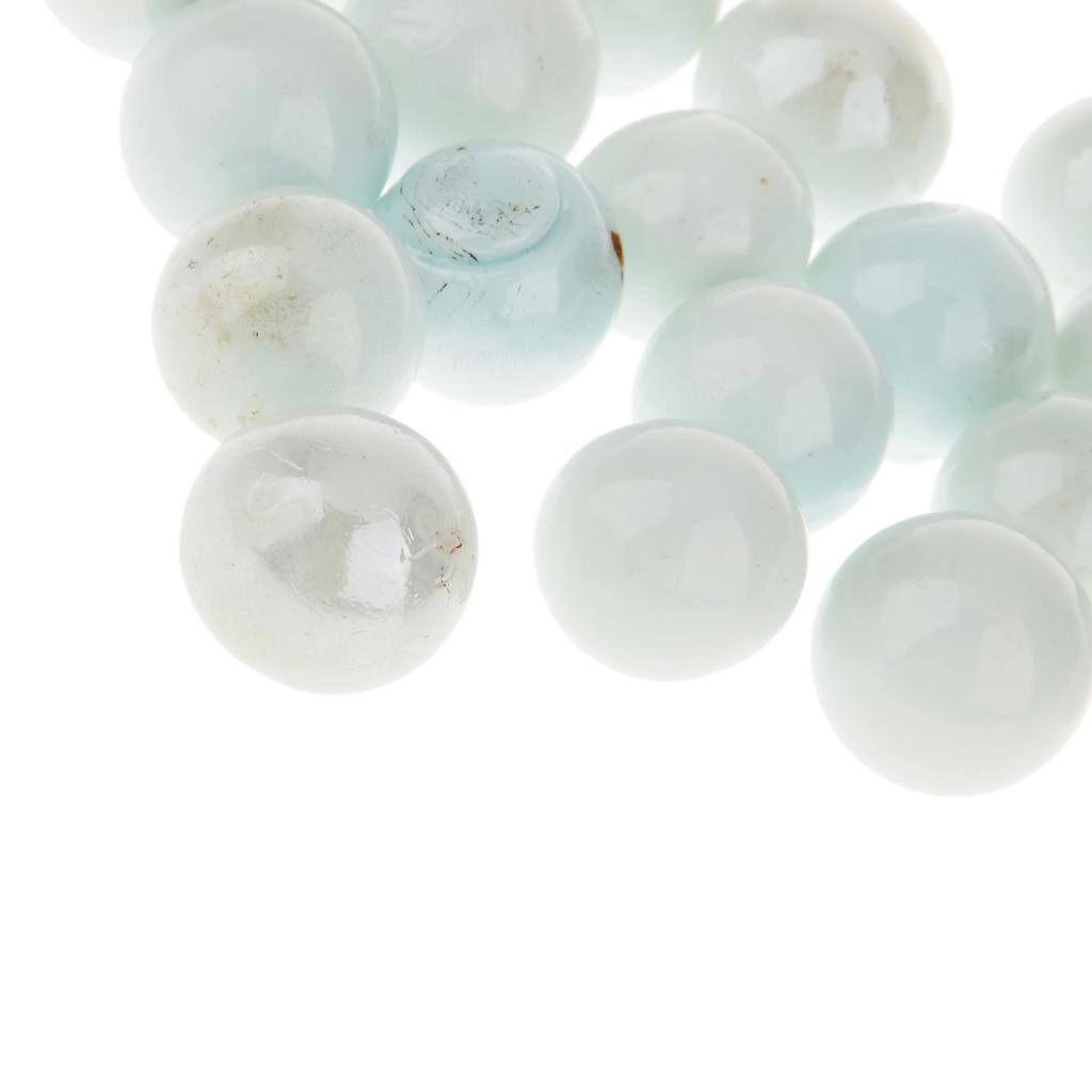 16mm Assorted Glass Marbles Balls Traditional Game Play Children Toy Pack Of 20