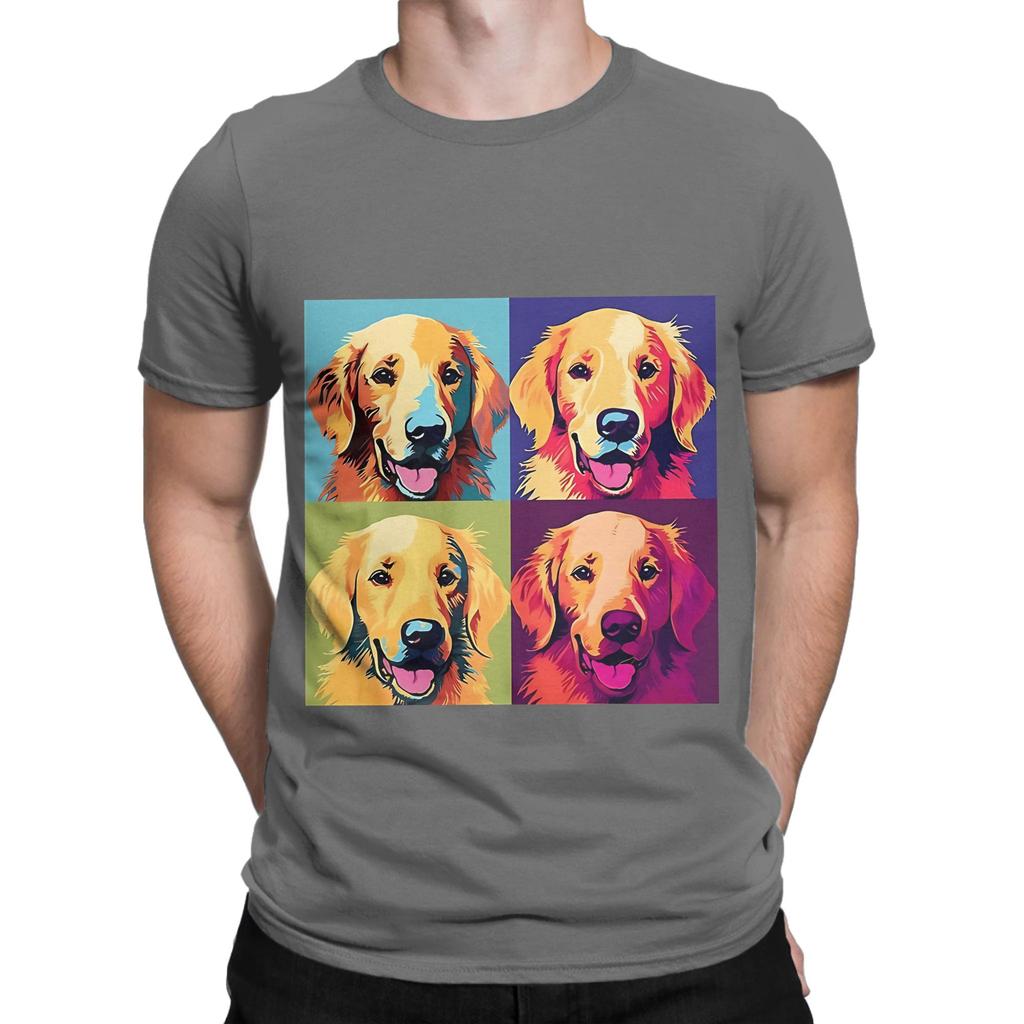 art golden retriever dog Novelty 100 Cotton TShirt gloden retirever Tees Tops For Unisex
