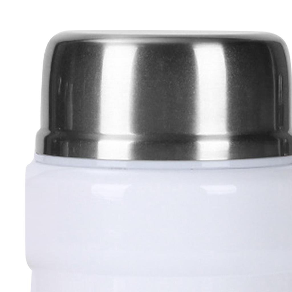 Flask for Hot Cold Food Portable 500ml with Folding Spoon Soup Flask Food Jar for BBQ Camping Cold Drink Ice Cream Lunch