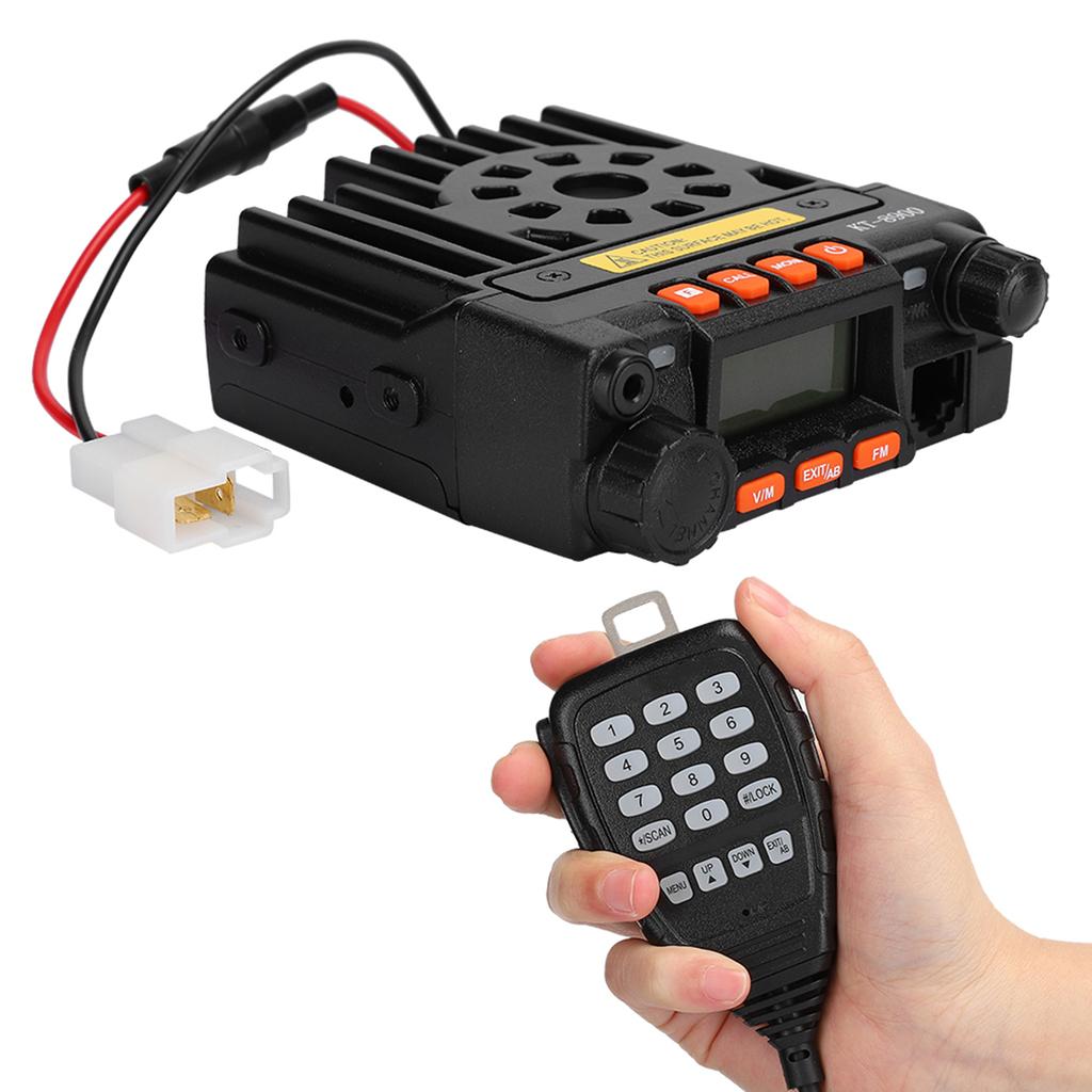 KT-8900 Aluminium Alloy Automatic Locking Four Waveband Car Radio Mini Broadcasting Station Walkie