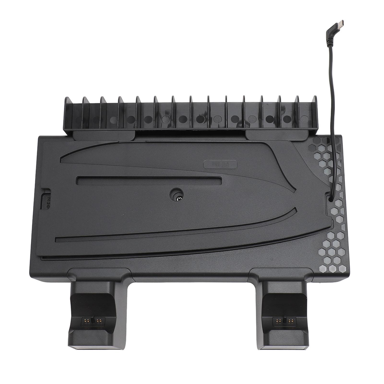 

RGB Cooling Station for Multifunction Cooling Fan Speed Dual Charging Stand for Slim Console Controller