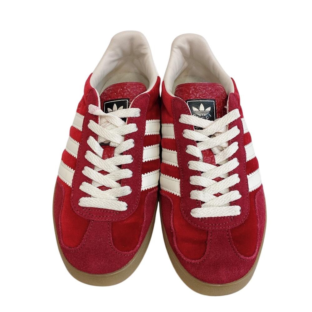 GUCCI Sneakers Velour Suede suede GAZELLE sneakers Red suede Used