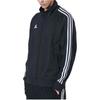 Adidas Sweatshirts Unisex Black With White Stripes Stand Collar Moderate Other TR30JR-BW-