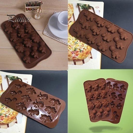 Dinosaur Baking Silicone Mold Chocolate Cake Cookie Muffin Candy Jelly Mould