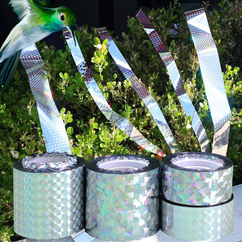 Bird Repellent Scare Tape  Double-sided Laser Pest Control Scarer Birds Repeller Flashing Anti Ribbon Pigeons Crow Keep Away