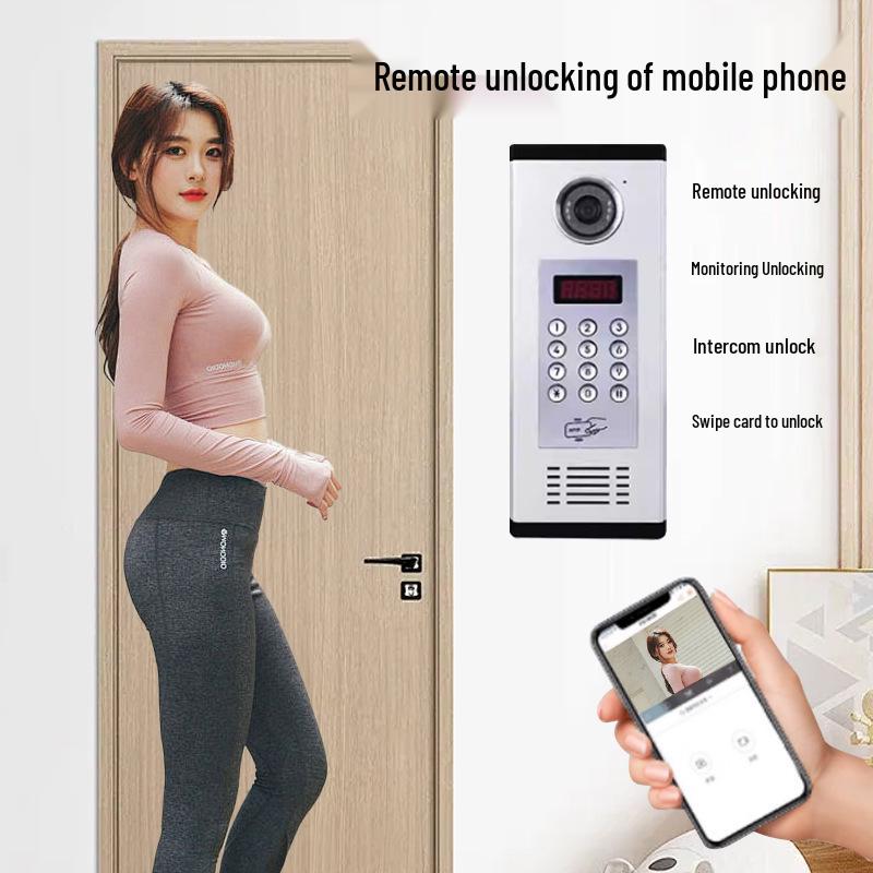 Smart HD Visual Intercom System with Remote Unlocking for Building Access Control