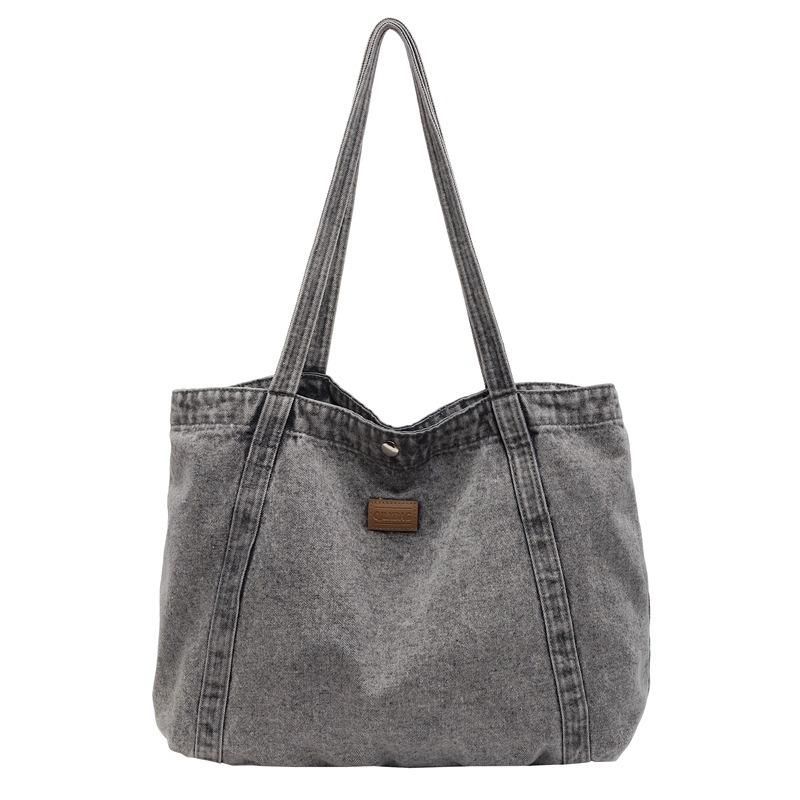 Customized Vintage Denim Bag for Women 2025 New Small Retro Shoulder Bag Casual Tote Bag