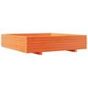 Plant Pot Wax Brown 110 X 110 X 26.5 Cm Solid Pine Wood