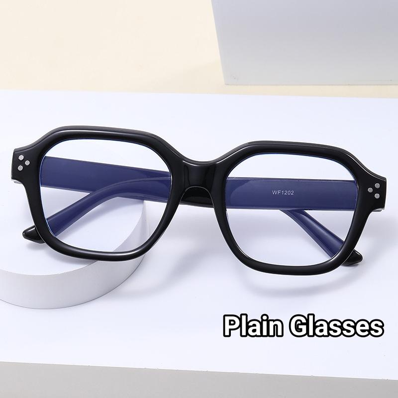 Women Oversized Men Trendy Fashionable Stylish Eyeglasses Retro Anti Blue Light Computer Glasses Frame Classic Spectacles Ouclos