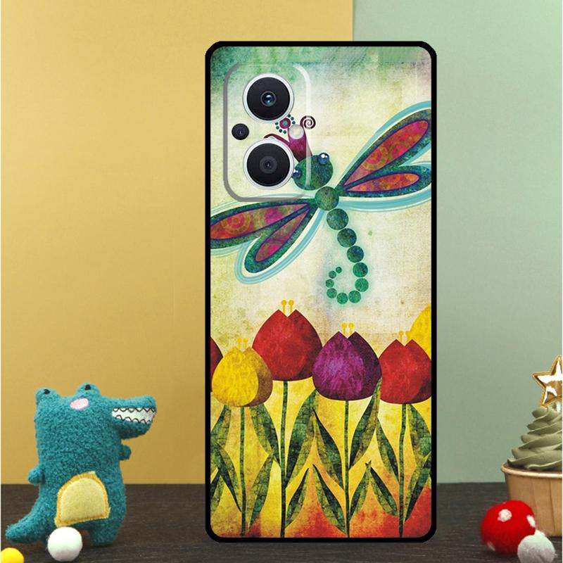 Tulips Flower Spring Case For OPPO Reno 15F 13F 14F 12 11 F 10 14 15 Pro 7 8 Lite OPPO Find X9 X8 X6 X5 Pro Cover