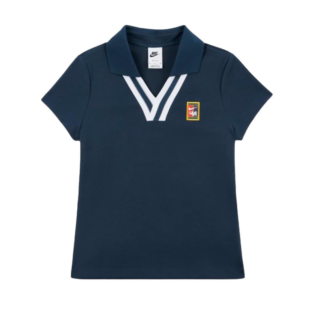 (WMNS) Nike Women by YOON Short Sleeve Polo Shirt Asia Sizing Armoury Navy Women s FZ0277-478 XS