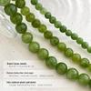 Cui Yan Sterling Silver Green Agate Beaded Necklace for Women - Brightening Spring/Summer Clavicle Chain