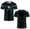 Boxing Fighting Competition 3D Printed T-shirt Men's Running Sports Short Sleeve Top Summer Outdoor Fitness Round Neck Clothing
