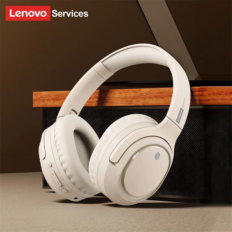 

NEW Lenovo LS103 Wireless Headphones Bluetooth Earphone 6.0 Foldable Headset Sport Headphone Gaming Headset 3D Spatial Audio бежевый