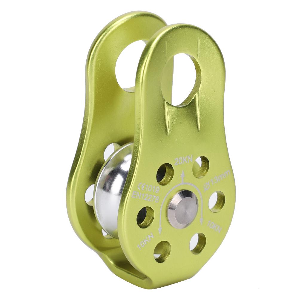 Outdoor Rock Climbing Pulley Fixed Sideplate Single Pulley High Altitude Survival Tool Gear