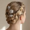 Golden Color Shell Hair Clip Vacation Style Hair Accessories Vacation Headwear Women