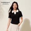 Mark Fairwhale Women's V-neck Cotton Polo T-Shirt