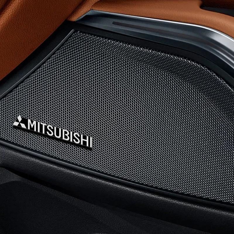 Car Audio Decorate 3D Aluminum Badge Emblem Sticker For Mitsubishi ASX Lancer L200 Pajero Sport Attrage Mirage Eclipse
