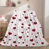 VIKAMA Heart-Print Blanket Soft Skin-Friendly and Warm Perfect for Office Naps Home Relaxation and Decorative Accents