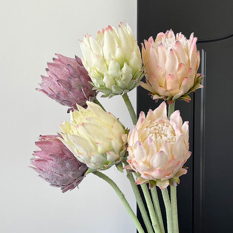 Nordic Thistle Artificial Flower: Home & Wedding Decoration, Photography Prop, King Protea Simulation
