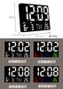Danmukeji Digital Wall Table Large LED USB Controlled by Remote Can Be Used As a Wall Hanging Digital Alarm Loud Light Large Easy To Brightness Power