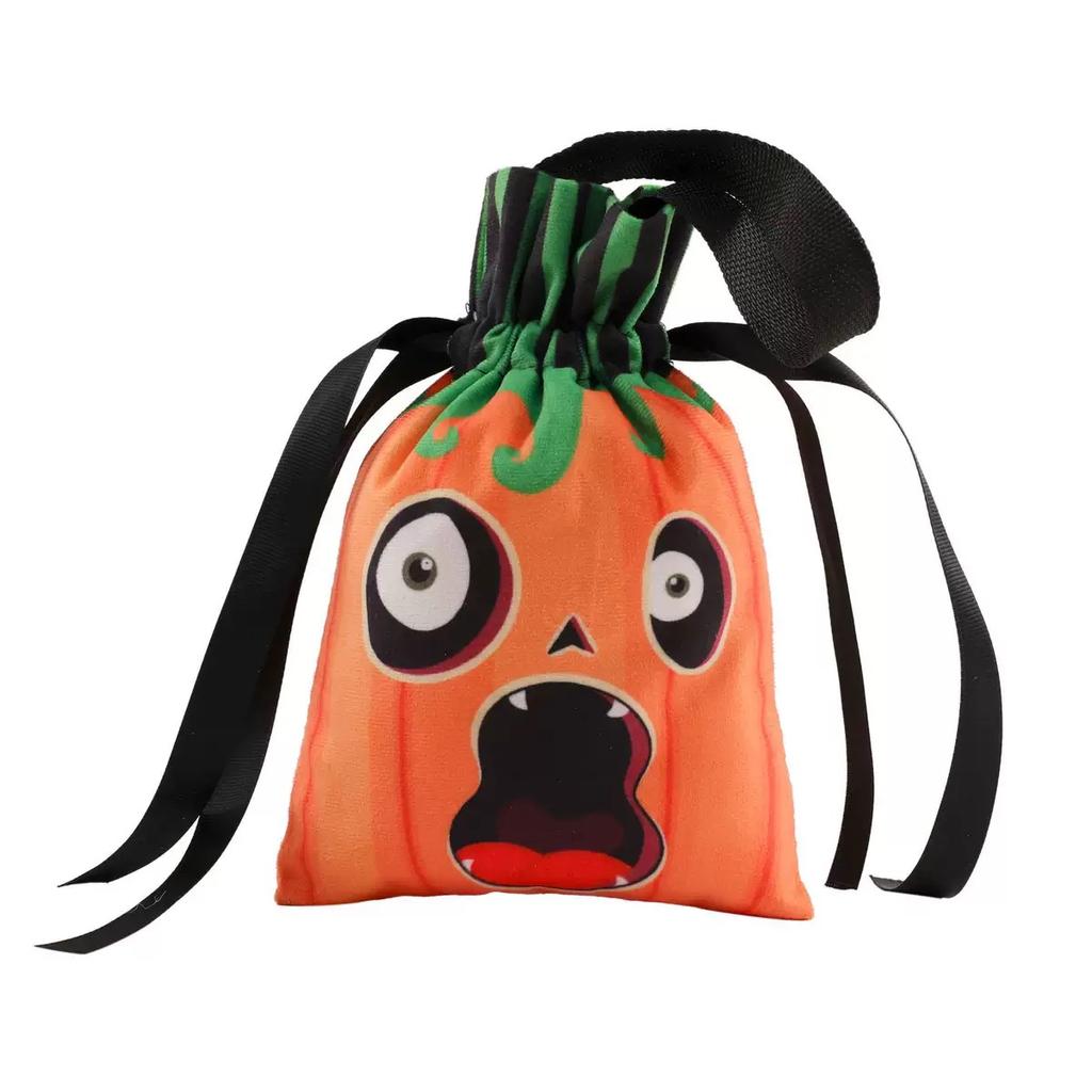 Halloween Props Pumpkin Trick Or Treat Ghost Face Ghost Gifts Sugar Bag Party Festive Atmosphere Tote Bag Non-Woven Gift Bag