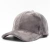 Czarna Szara Zamszowa Czapka Snapback Baseballówka Damska Modna Uliczna Hip Hopowa Kapelusz